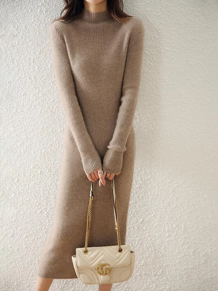 Maxi Wool Sweater Dress - BEYOND