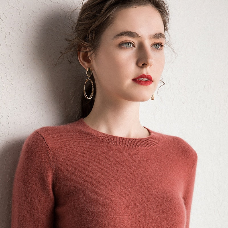 Round Neck Cashmere Sweater