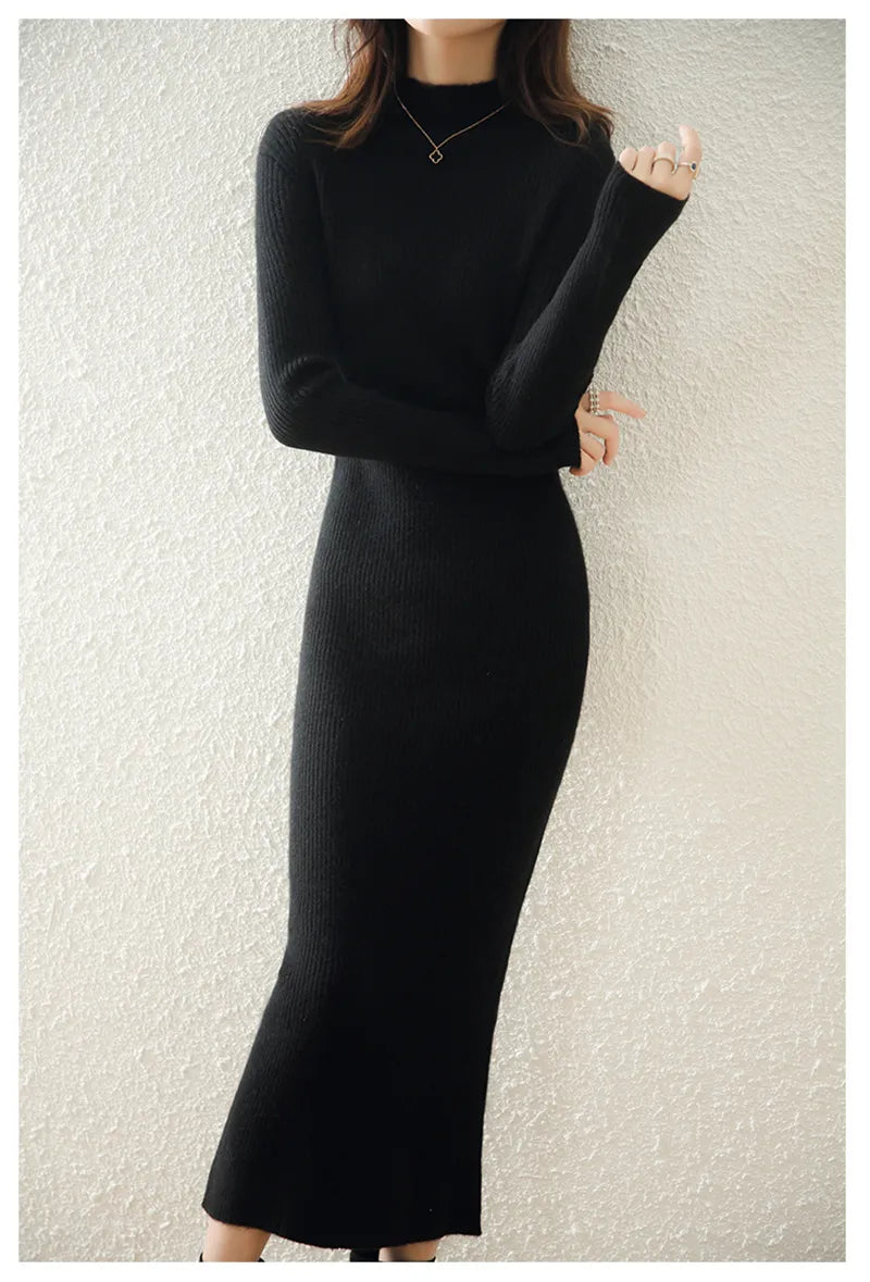 Maxi Wool Sweater Dress - BEYOND