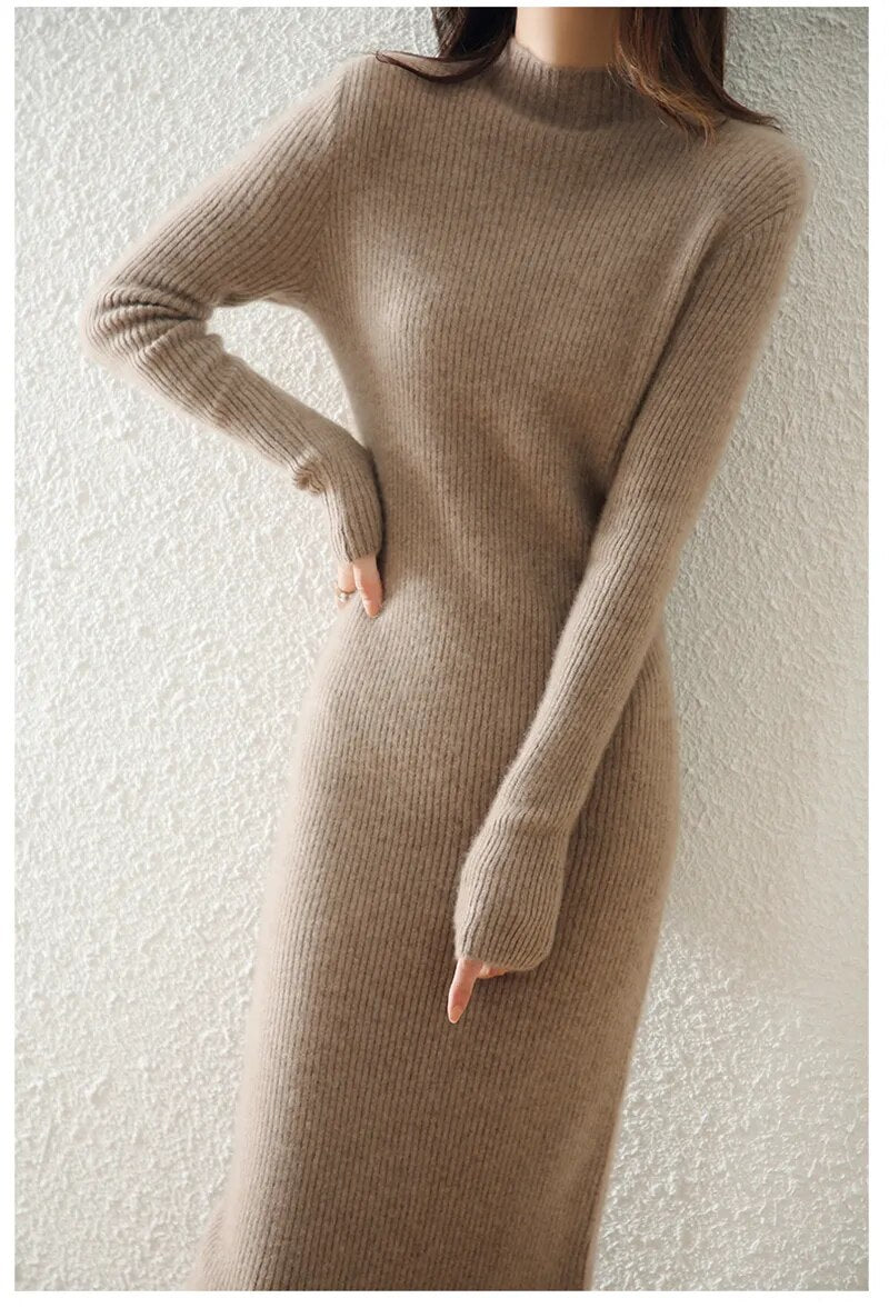 Maxi Wool Sweater Dress - BEYOND