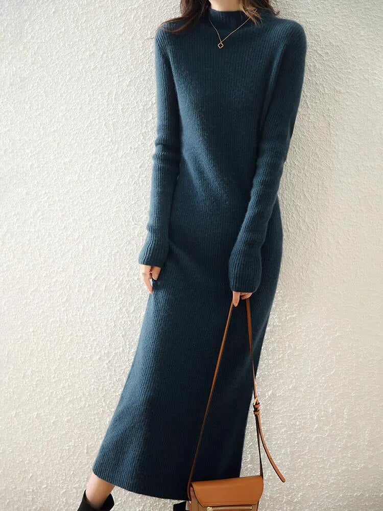 Maxi Wool Sweater Dress - BEYOND