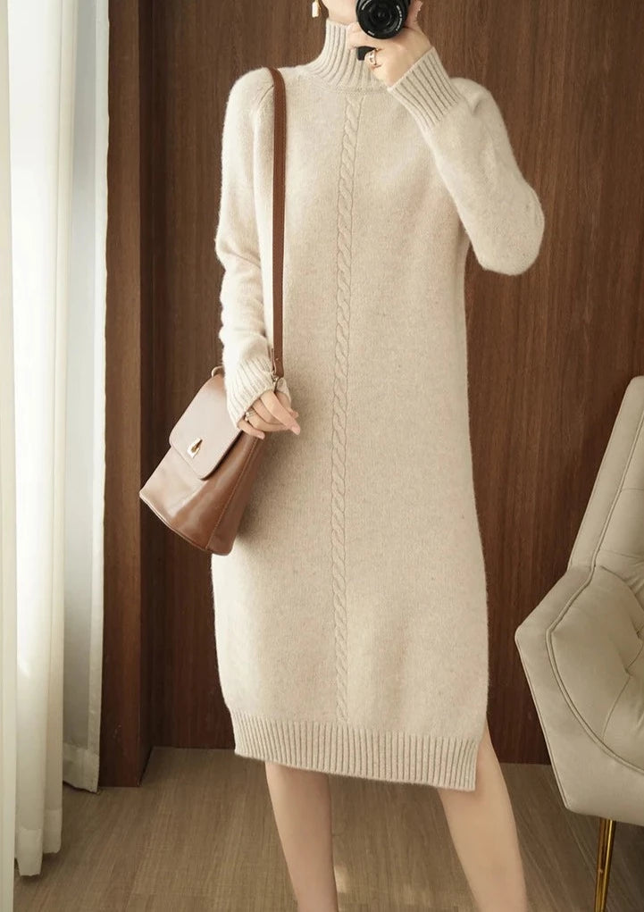 Wool Long Sweater Dress