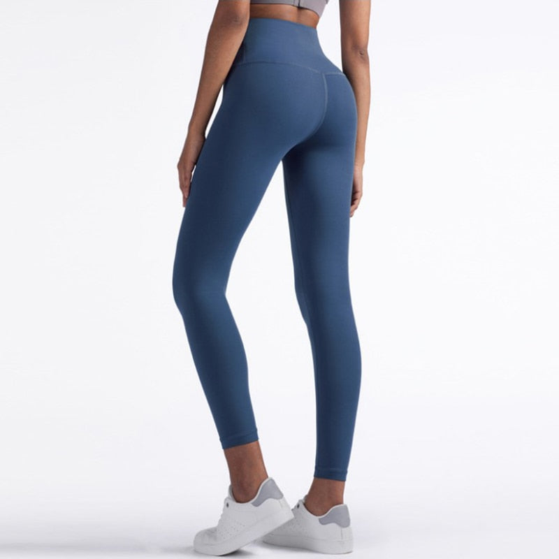 Full-Length High Waist Elastic Leggings - BEYOND