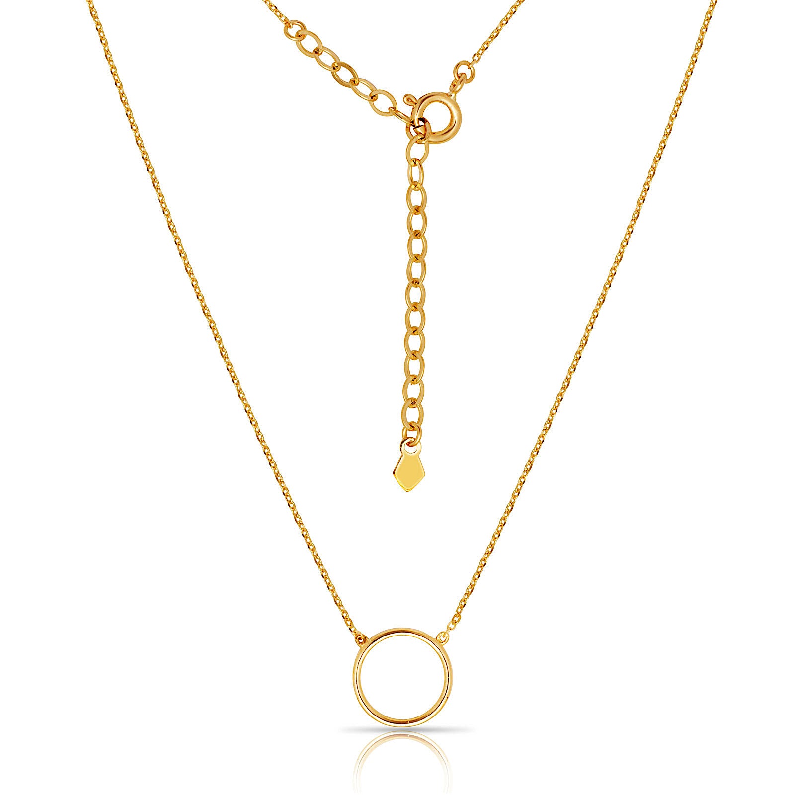 Circles 14K Solid Gold Necklace - BEYOND
