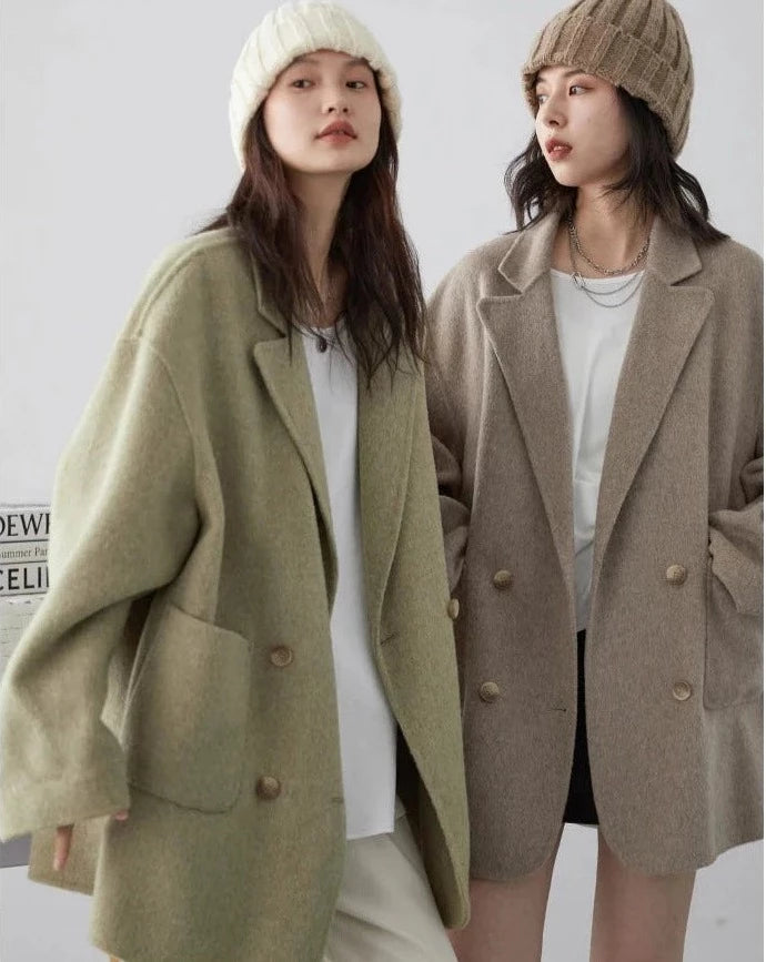 Woolen Loose Casual Blazer Coat