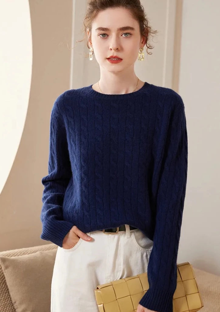 Round Neck Cashmere Sweater