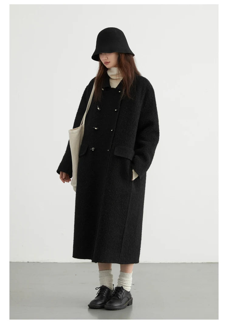 Medium-Length Woolen Coat