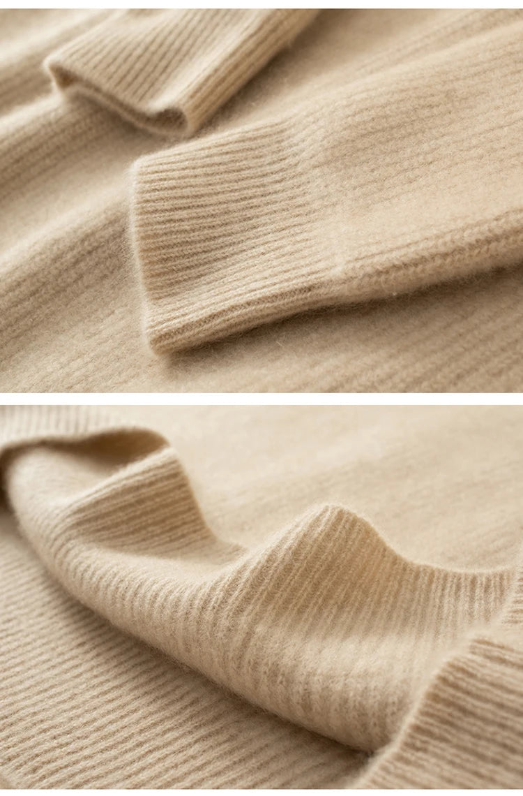 Cashmere Wool Knit Sweater & Pants Set