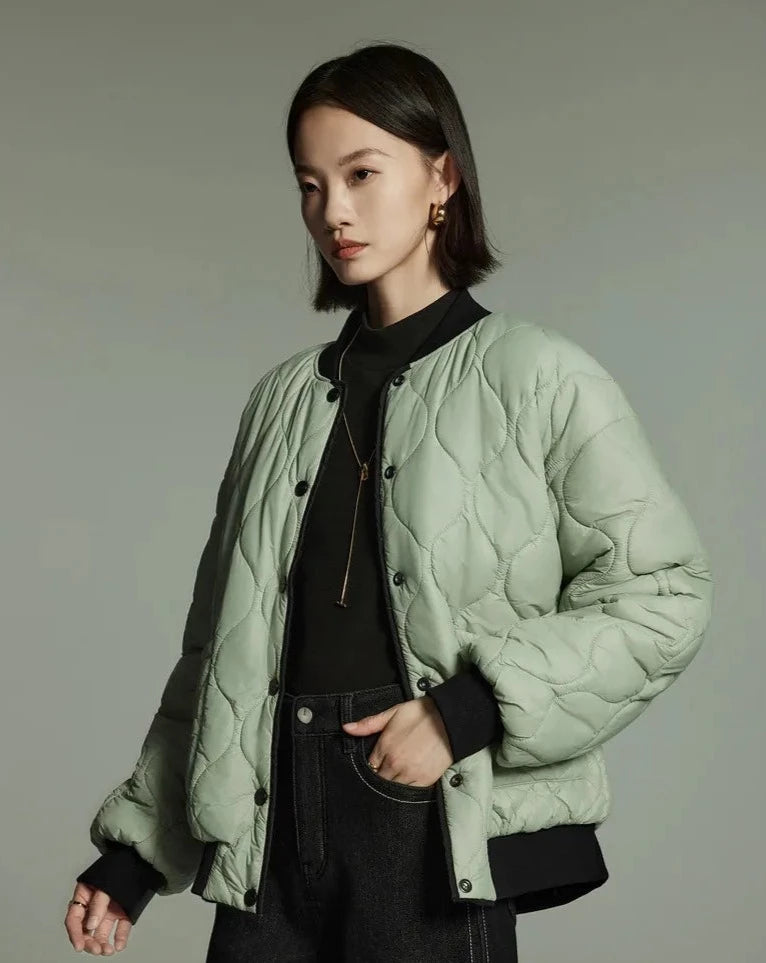 Stand Collar Loose Two Sides Casual Jacket