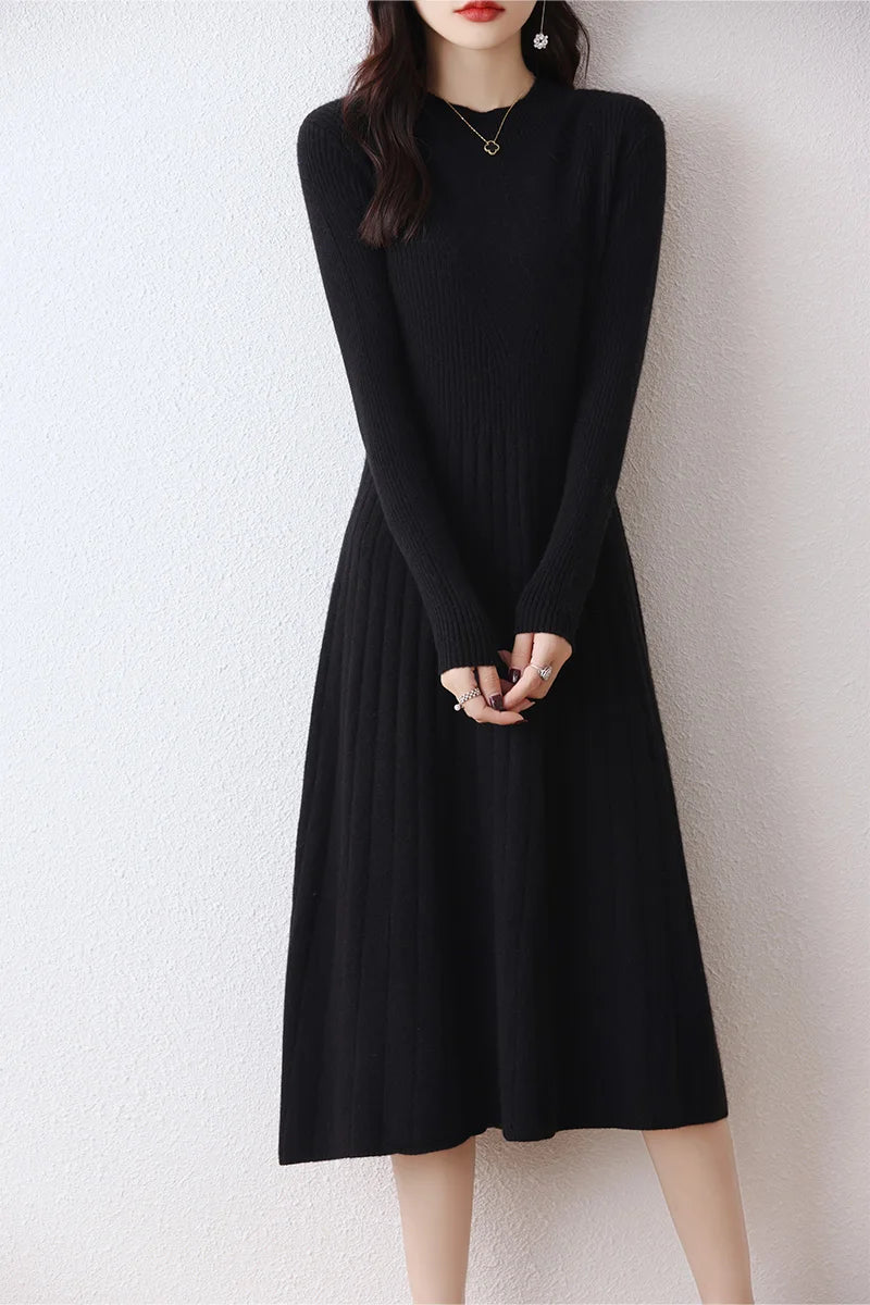 Merino Wool Long Dress