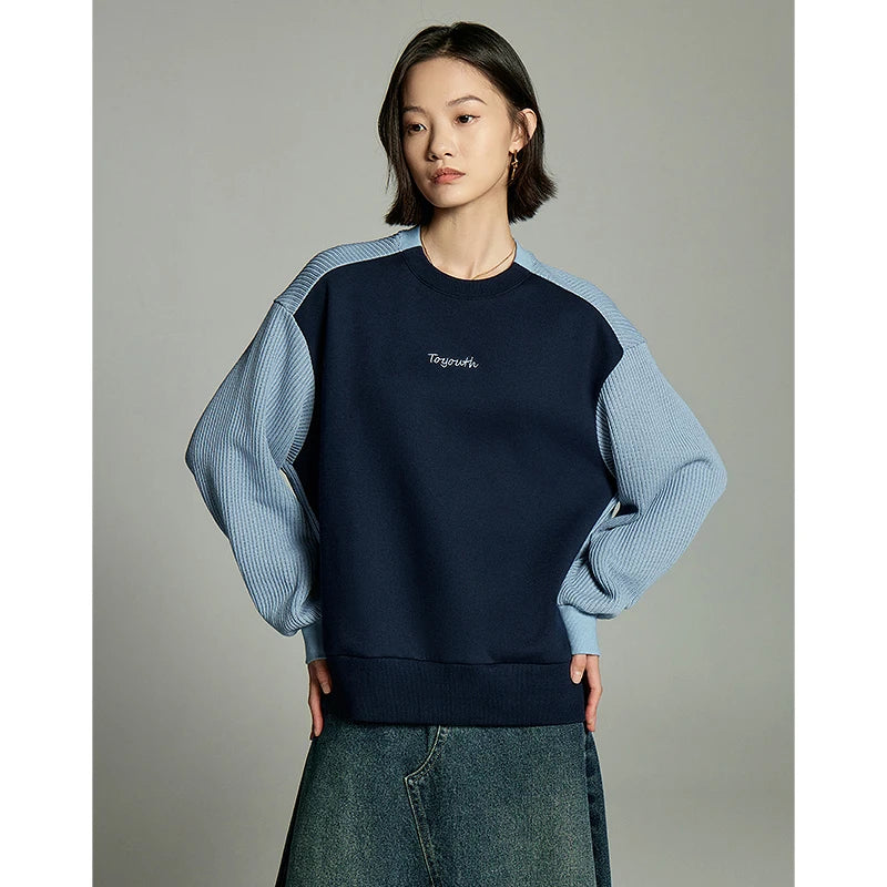 Round Neck Loose Sweatshirt