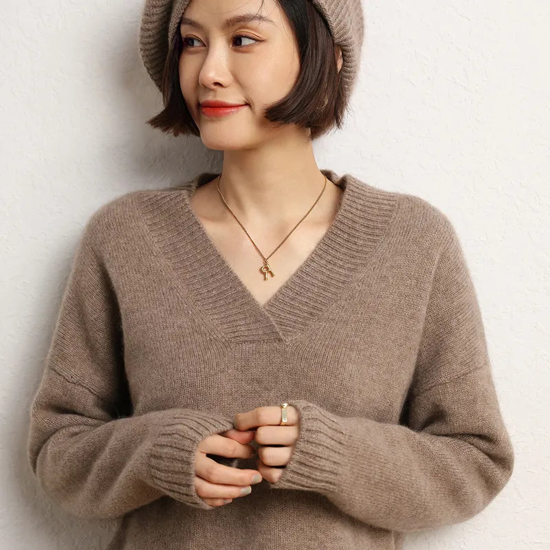 V-Neck Cashmere Sweater