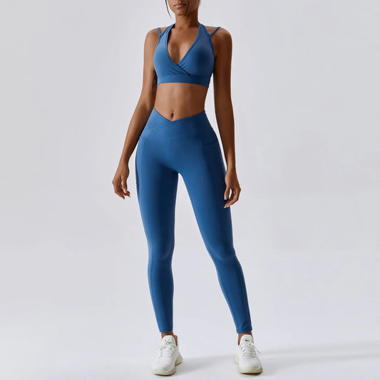 Chic Sports Top and Leggings & Shorts Set - BEYOND FASHION