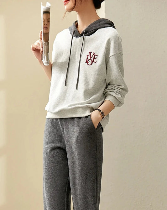 Two Piece Loose Casual Pants Matching Sets