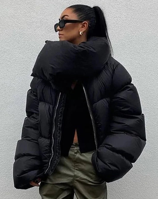 Winter Scarf Collar Short Jackets