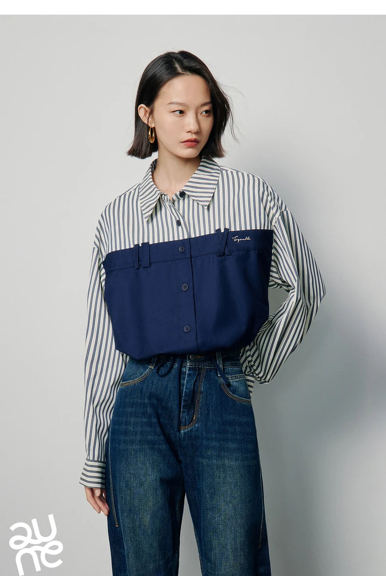 Two Piece Striped Shirt