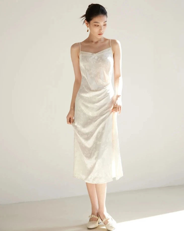 Elegant Jacquard Midi Dress