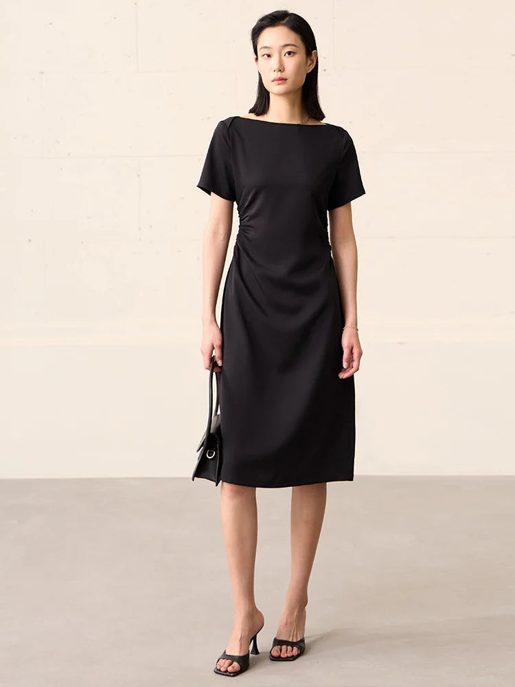 Minimalism Short Sleeves Chic Dress