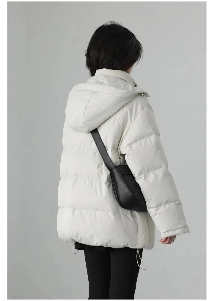 Hooded Medium Length Winter Jacket