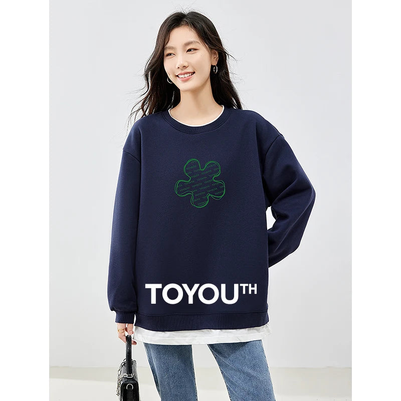 Flower Print Sweatshirt