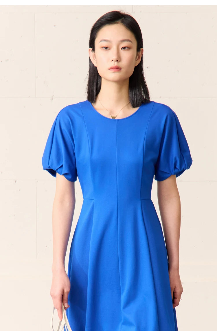 Round Neck Short Sleeve Dress