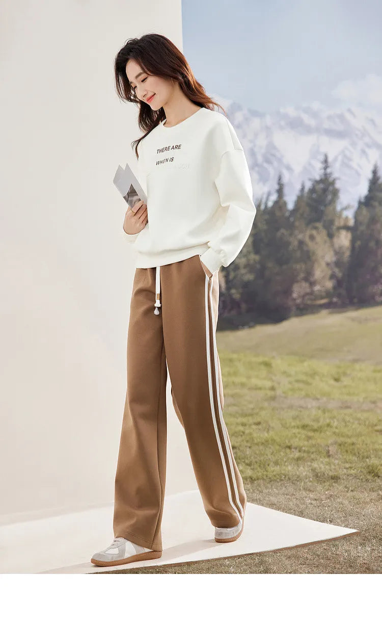 Casual Sweatshirt And Pants Set