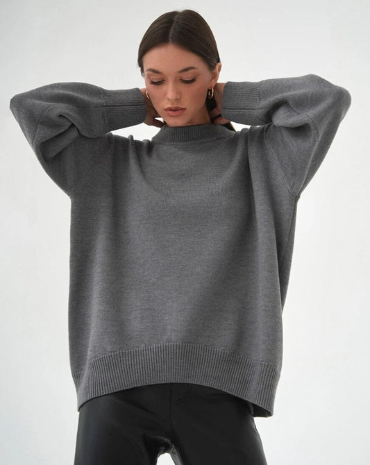 Round Neck Oversized Casual Sweater