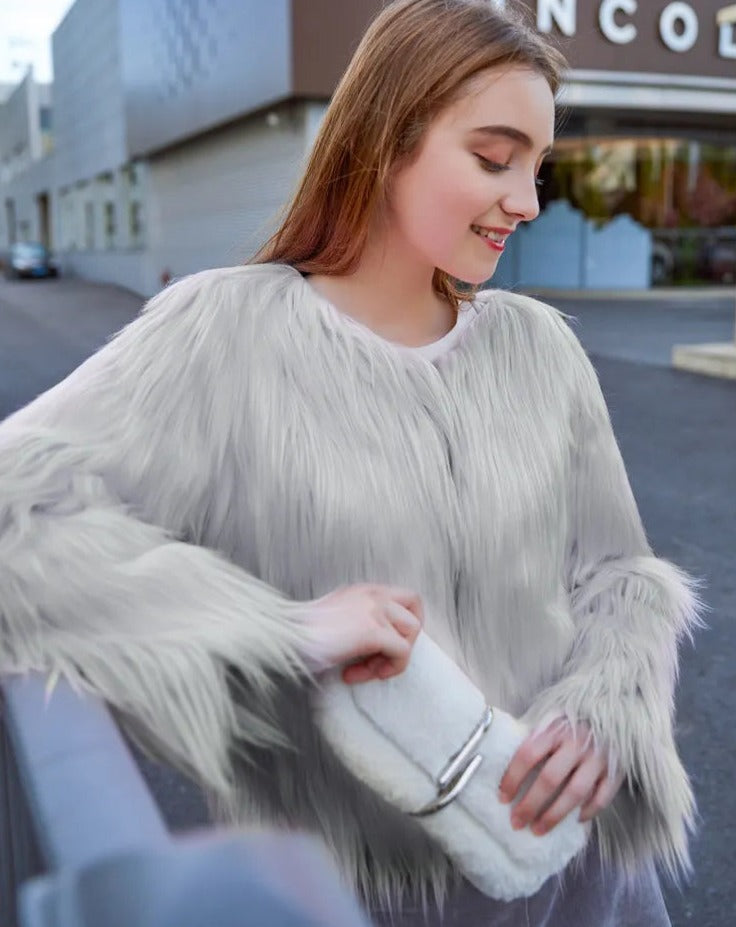 Short Faux Fur Coat