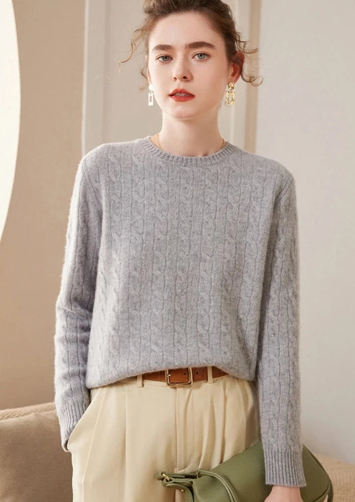 Round Neck Cashmere Sweater