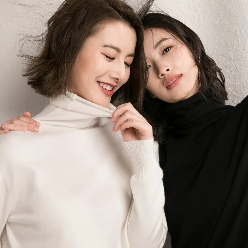 Turtleneck Slim Fit Basic Sweater