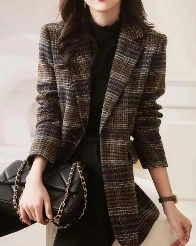 Wool Blended Coat Blazer