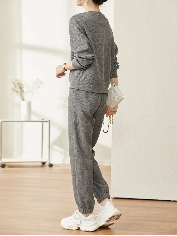 Two Piece Casual Matching Pants Sets