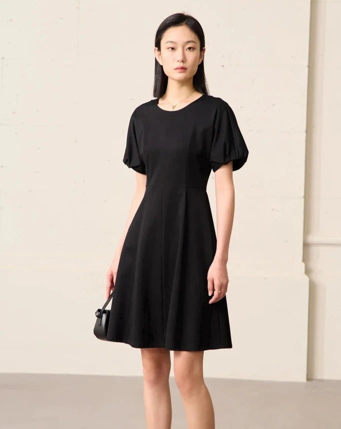 Round Neck Short Sleeve Dress