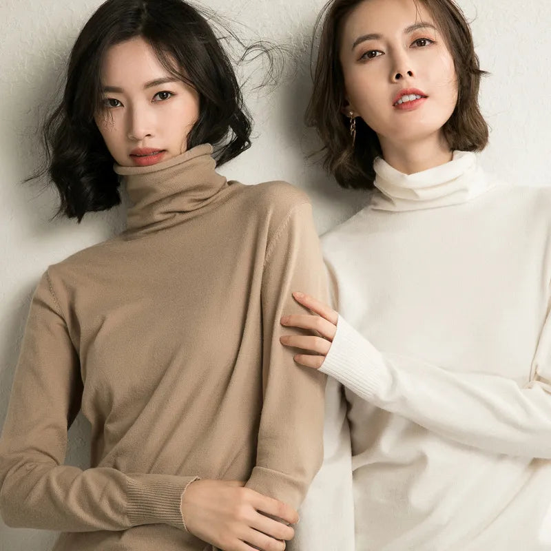 Turtleneck Slim Fit Basic Sweater