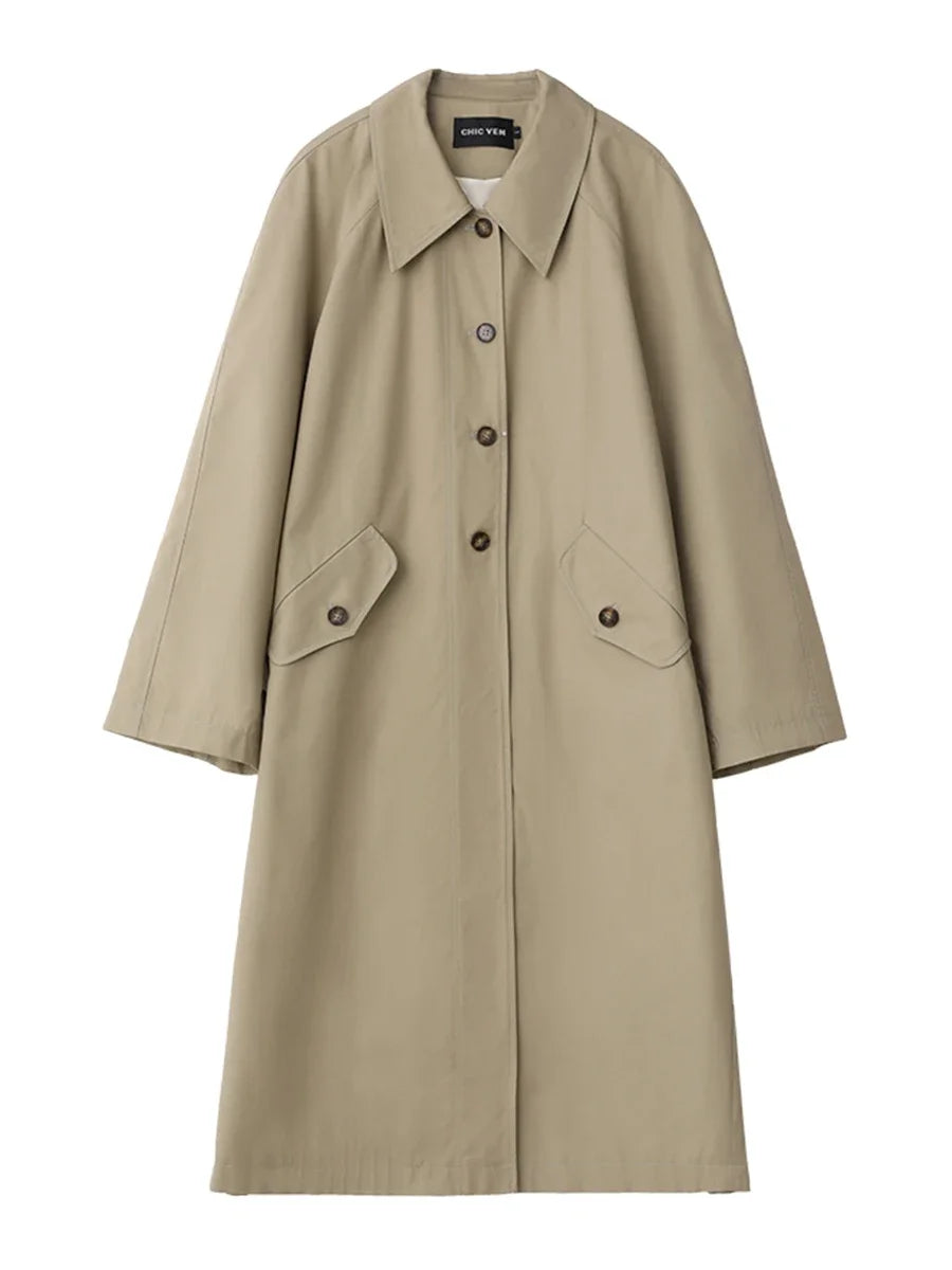 Casual Loose Long Trench Coat