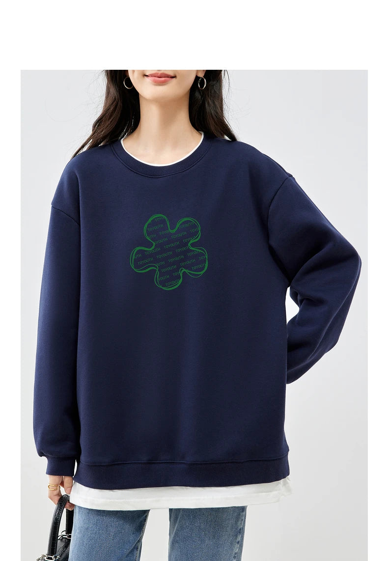 Flower Print Sweatshirt