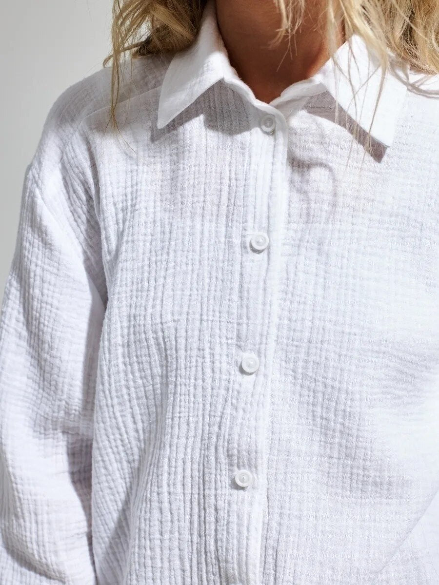 Cotton Casual Loose Shirt - BEYOND