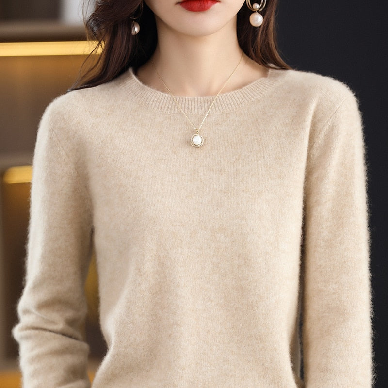 Pure Cashmere Sweater Round Neck