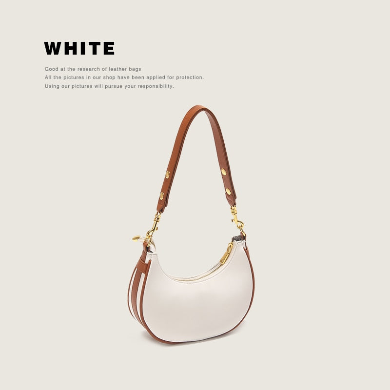 Half Moon Hobo Shoulder Bag - BEYOND FASHION