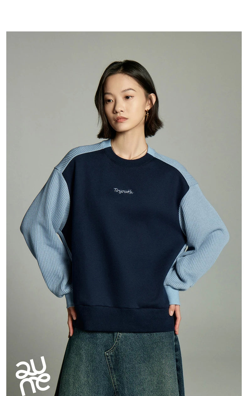 Round Neck Loose Sweatshirt