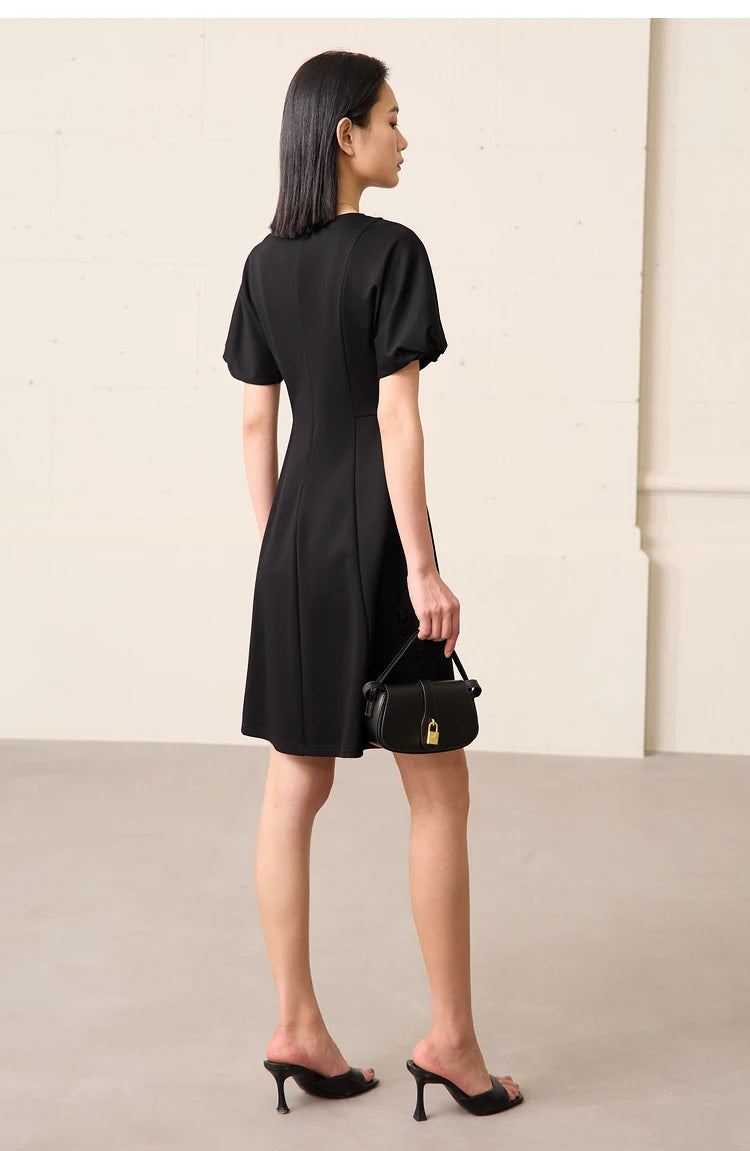 Round Neck Short Sleeve Dress