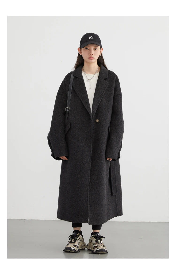 Casual Loose Woolen Long Coat