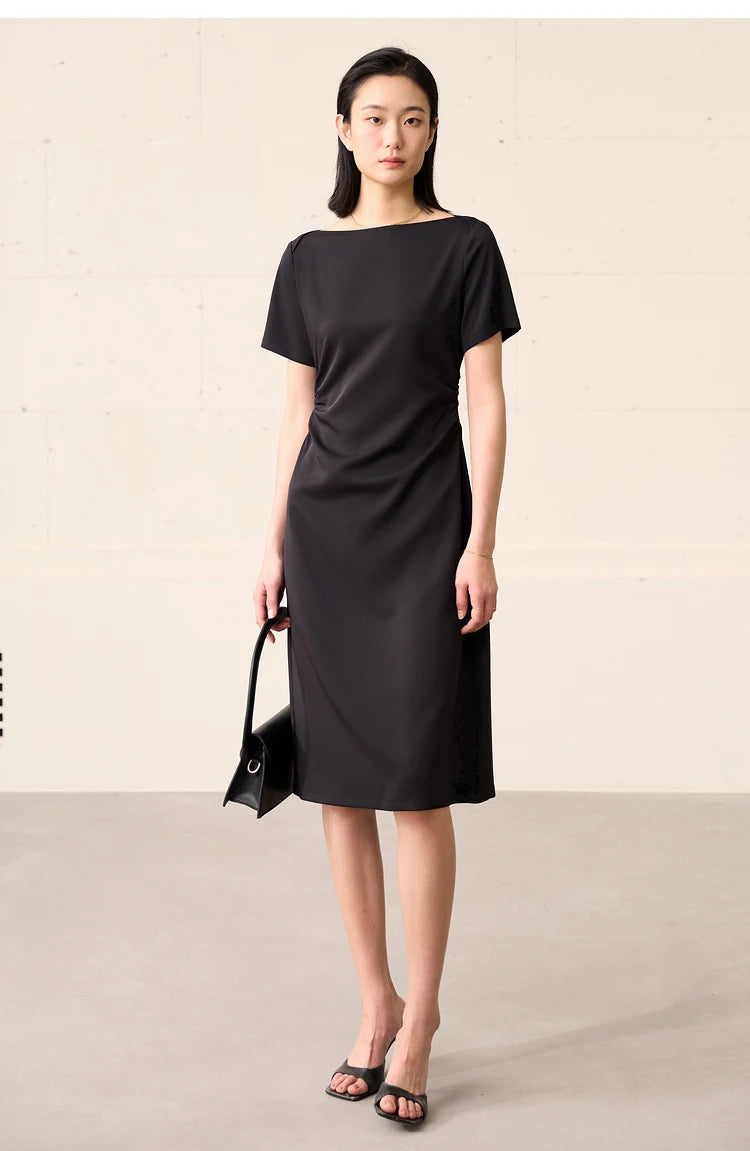 Minimalism Short Sleeves Chic Dress