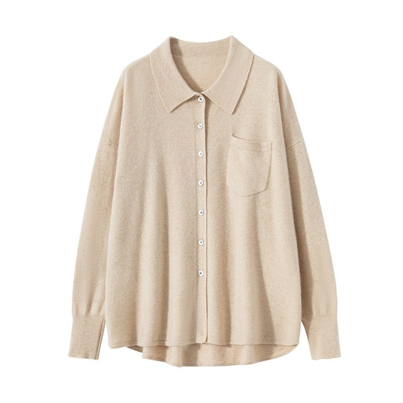 Button Up Cashmere Cardigan - BEYOND