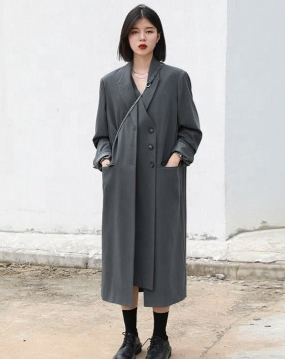 Long Loose Trench Coat