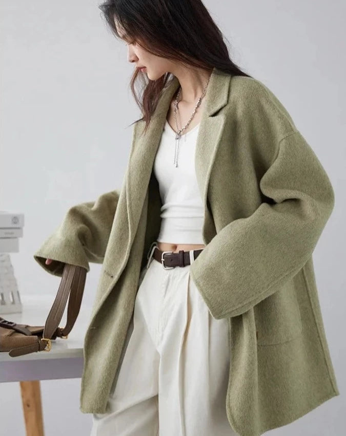 Woolen Loose Casual Blazer Coat
