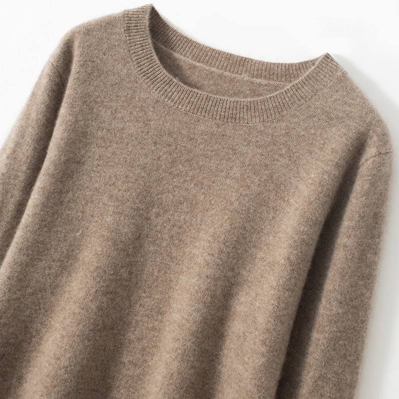 Pure Cashmere Sweater Round Neck