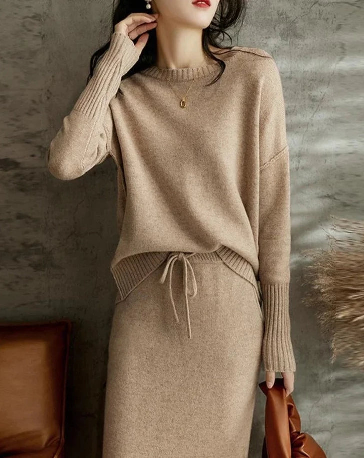 Sweater And Skirt Set