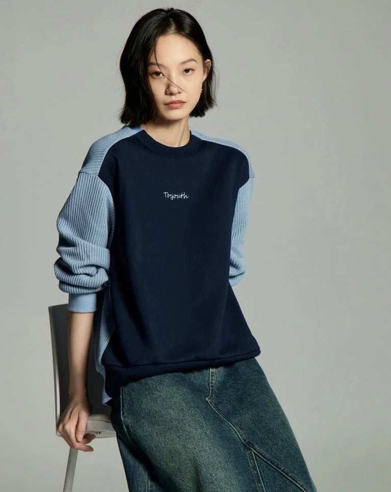 Round Neck Loose Sweatshirt