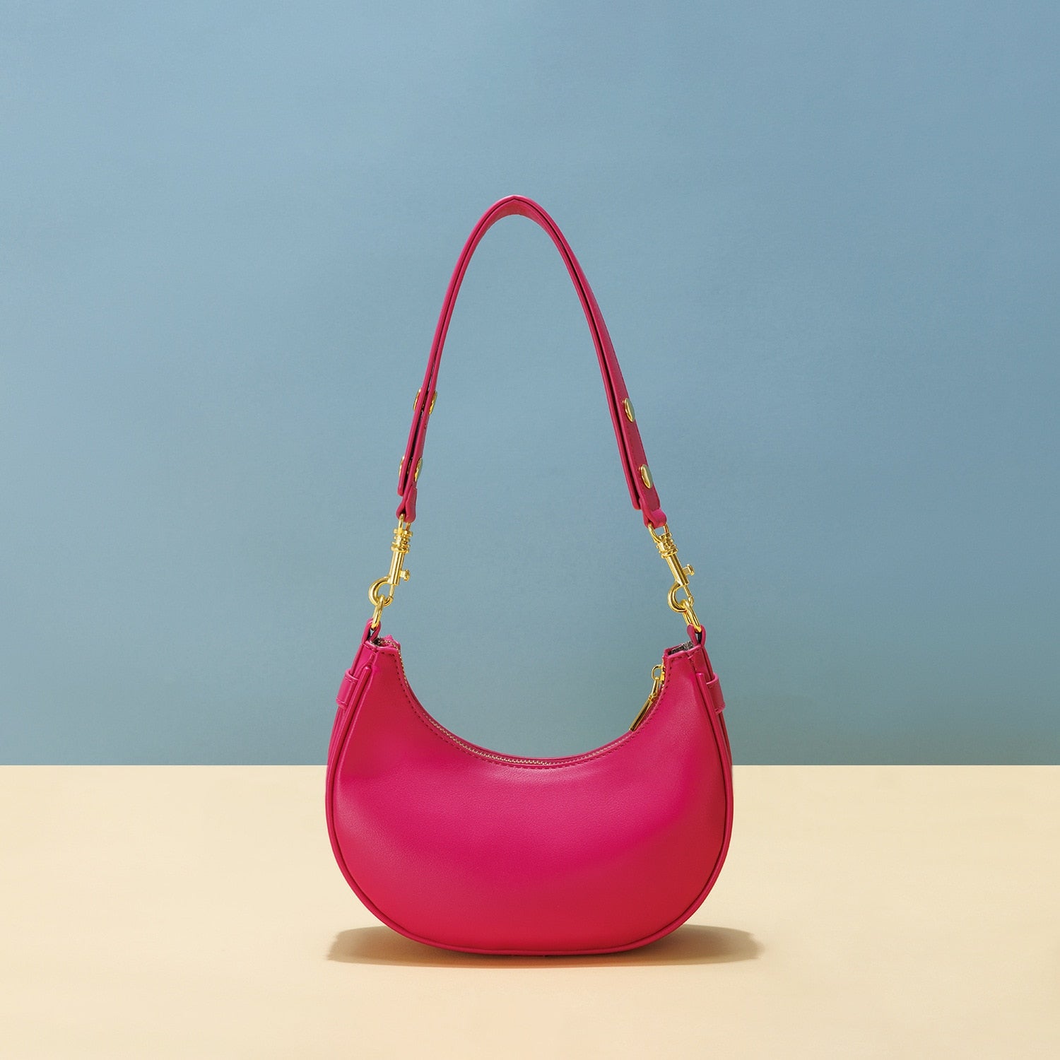 Half Moon Hobo Shoulder Bag - BEYOND FASHION